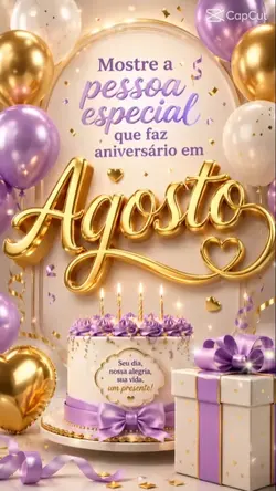 aniversário AGOSTO 