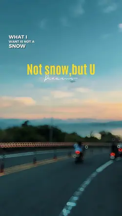 Not snow,but U