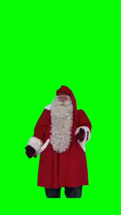 santa waving hand 