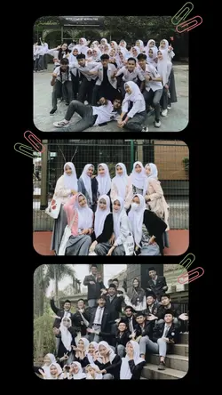with teman sekolah