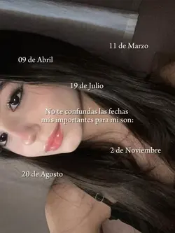 Fechas Importantes..
