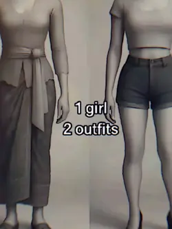1 GIRL 2 OUTFITS