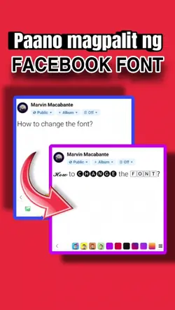 Change facebook font