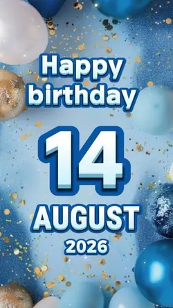 HBD 14 AUGUST KIDS