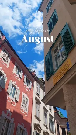 my life in August
