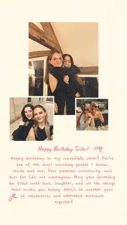 BIRTHDAY SISTER