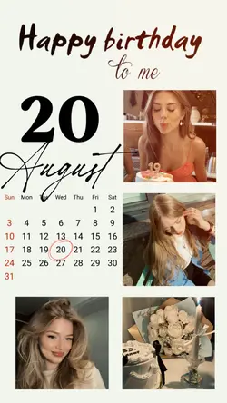 BIRTHDAY 20 AUGUST