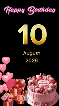 Birthday 10 August