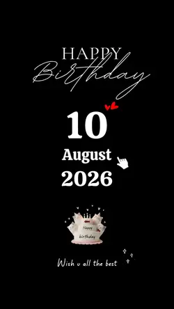 HBD MY SON 10 AUGUST