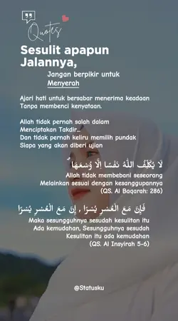 Sesulit Apapun
