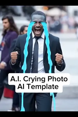 AI Crying Photo