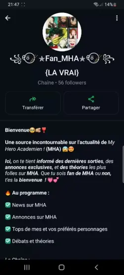 Chaîne WhatsApp 
