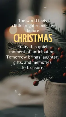 a day before Xmas