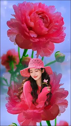 In the flowers