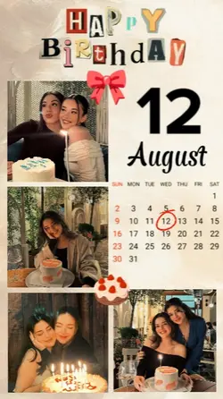 Birthday 12 August