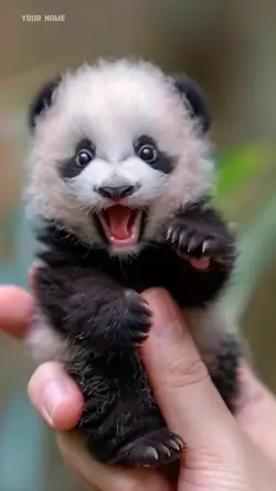 Cute tiny Ai panda