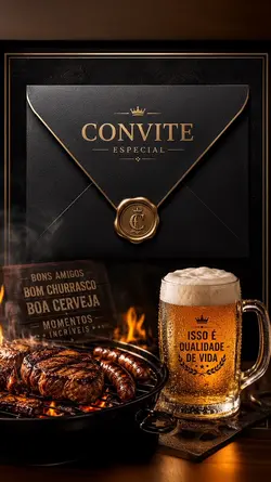 Convite Churrasco 