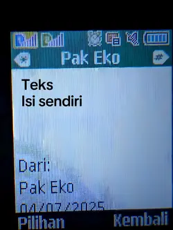 Teks isi sendiri