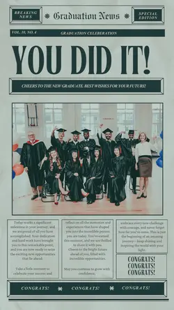 Graduation newspaper