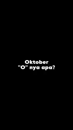 Oktober O nya apa?
