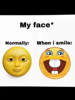 When I smile