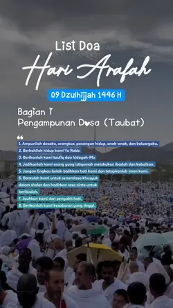 list doa arafah