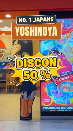 Yoshinoya Diskon 50%