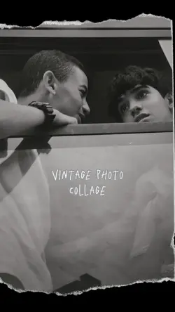 vintage photo collag