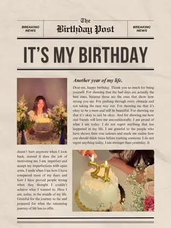 birthday newspaper