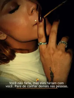 Pare de confiar nas 