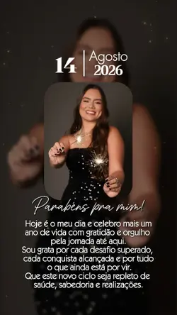 Parabéns pra mim