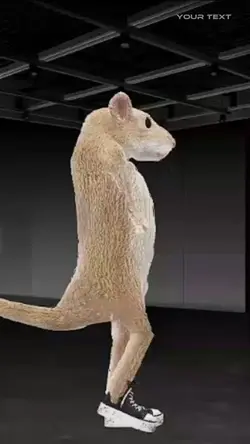 Funny animal dancing