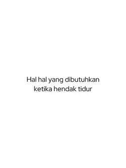 hal2 yg dibtuhkn 