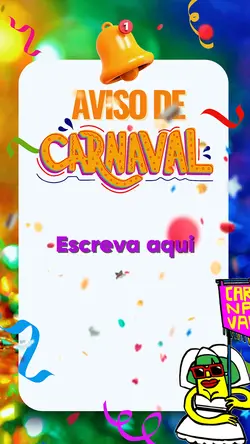 aviso de carnaval
