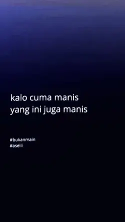 kalo cuma manis