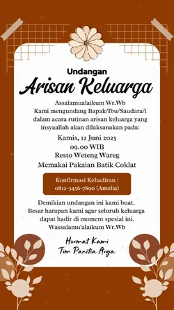 undangan arisan