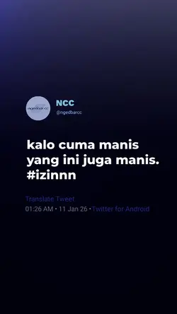 manis banget malahan