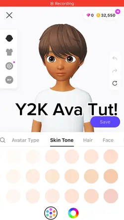 Y2K Ava tut boy/girl