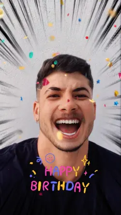 Funny face birthday