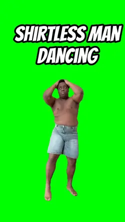 Shirtless man dancin