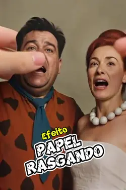 Efeito papel rasgado