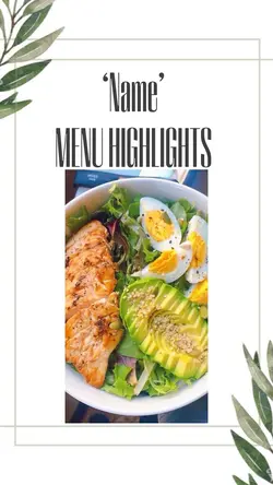 Food marketing menu 