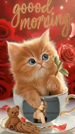 good morning cat 