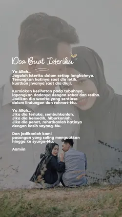 Doa Untuk Isteriku 