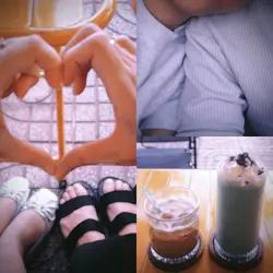 Sunday with him ❤️☕️🍰