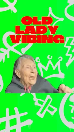 Old Lady Vibing 