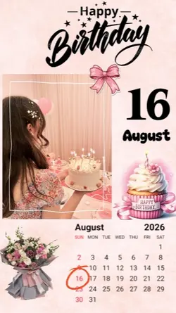 Birthday 16 August