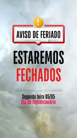 aviso feriado