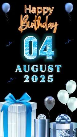 Birthday 4 August