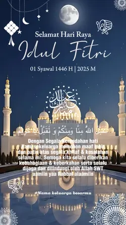 ucapan idul Fitri 